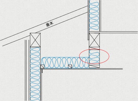 下がり壁の断熱